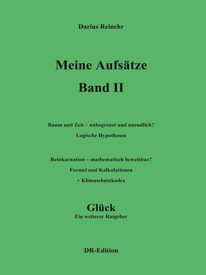 cover image of Meine Aufsätze Band II